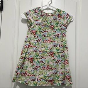 Hanna Andersson Girl’s Short Sleeve Floral Dress Size 110cm/5